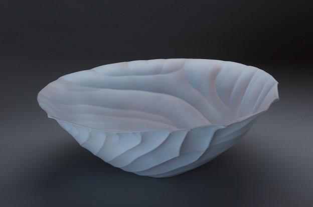 let the waves wash over me | 6h x 16d x 16w in. | porcelain
