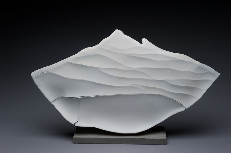 Sheer II-view 1 | 2011 | 14h x 22w x 5d in. | porcelain, slate